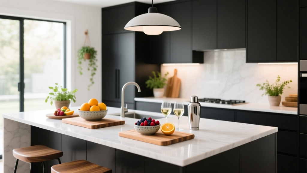 Kitchen Island Prep Stations: Summer Party Command Center