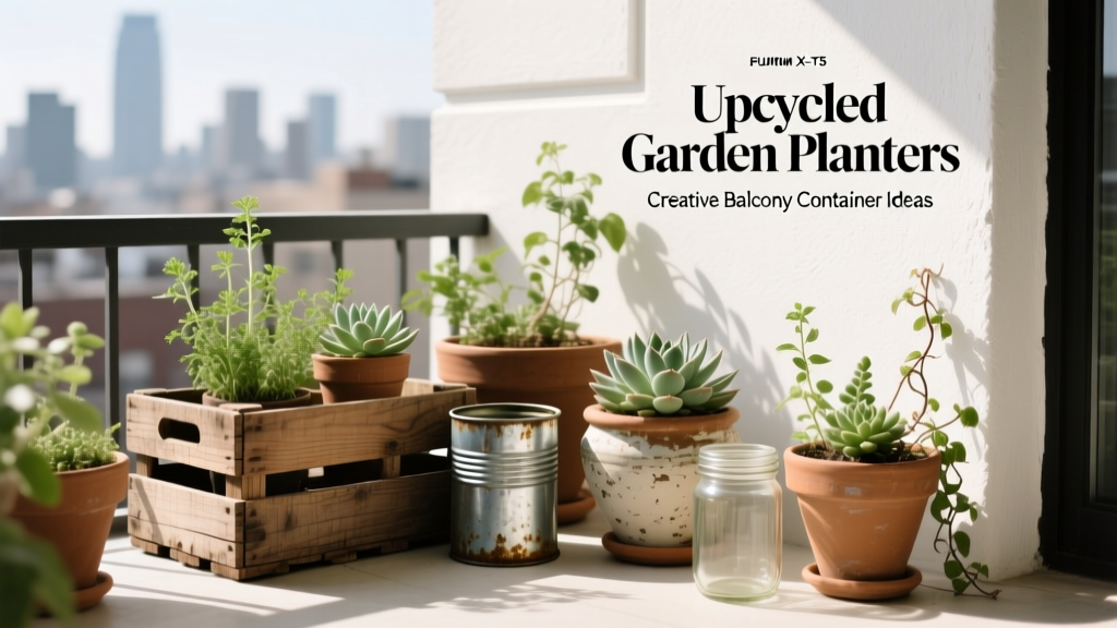 Upcycled Garden Planters: Creative Balcony Container Ideas