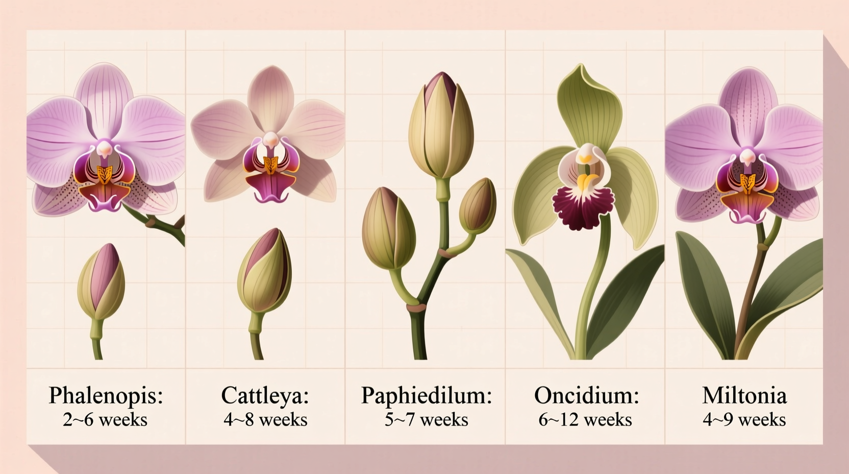 How Long for Orchid Buds to Bloom? (By Type)