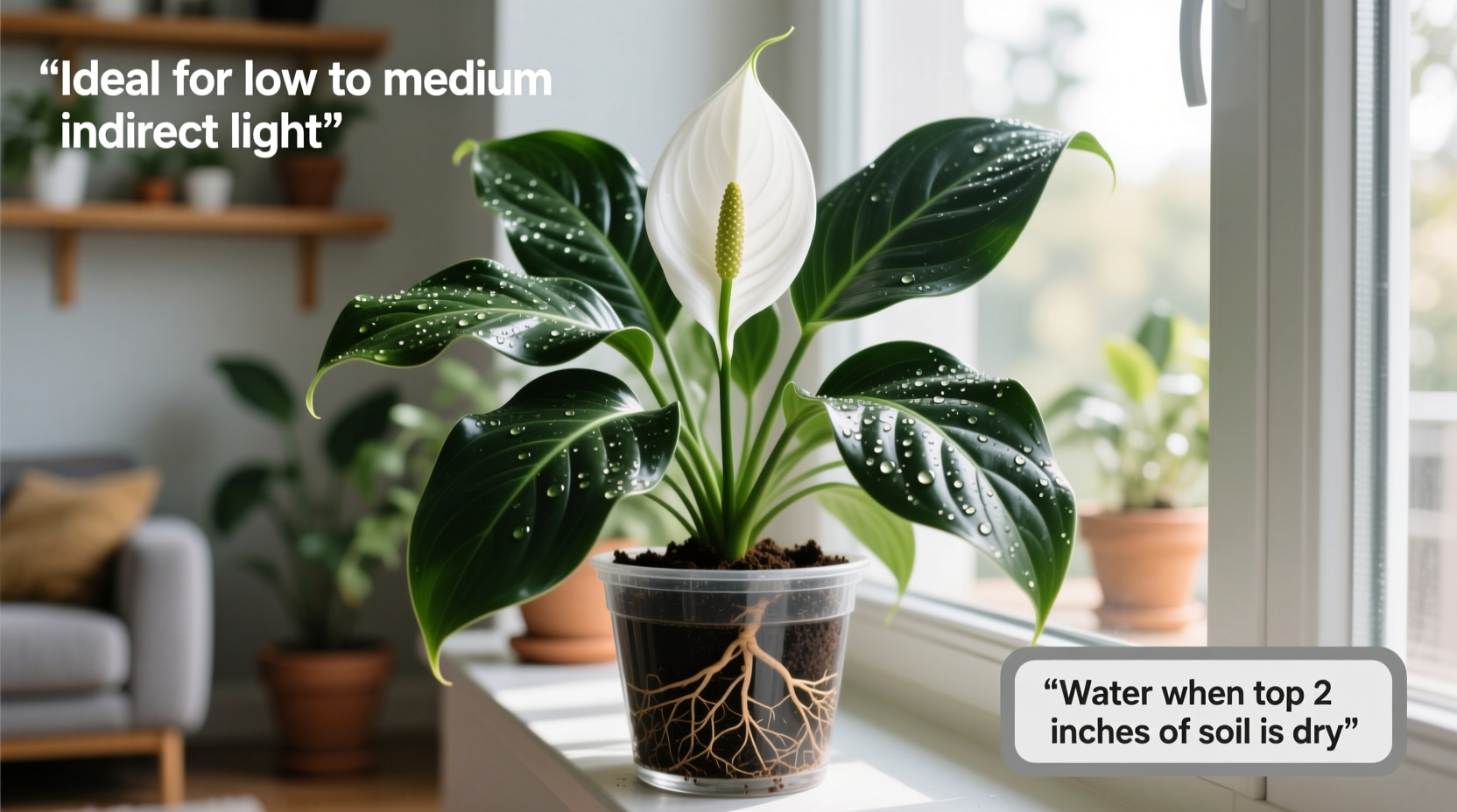 How to Care for a Peace Lily Houseplant