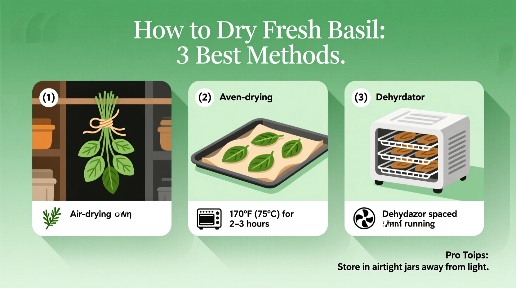 How to Dry Fresh Basil: 3 Best Methods