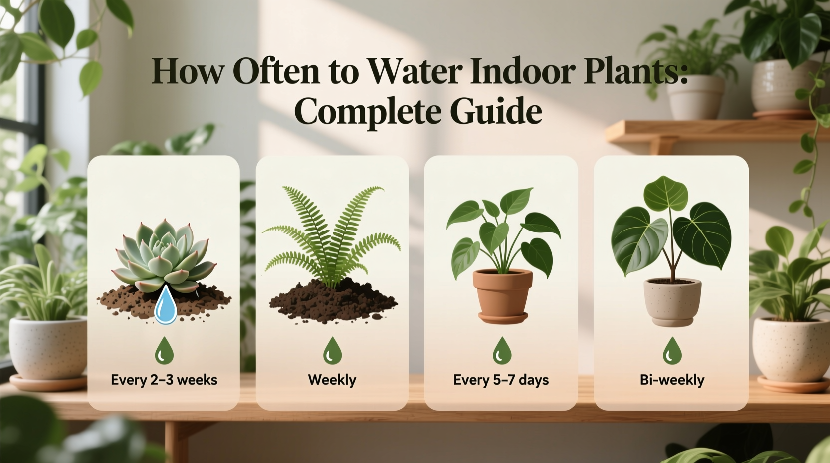 How Often to Water Indoor Plants: Complete Guide