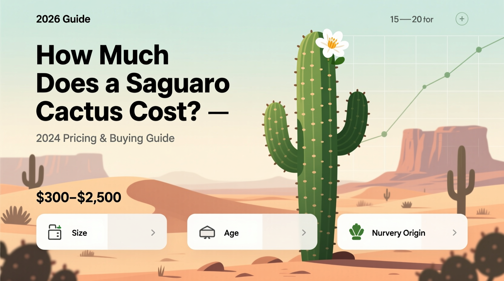 How Much Does a Saguaro Cactus Cost? (2026 Guide)