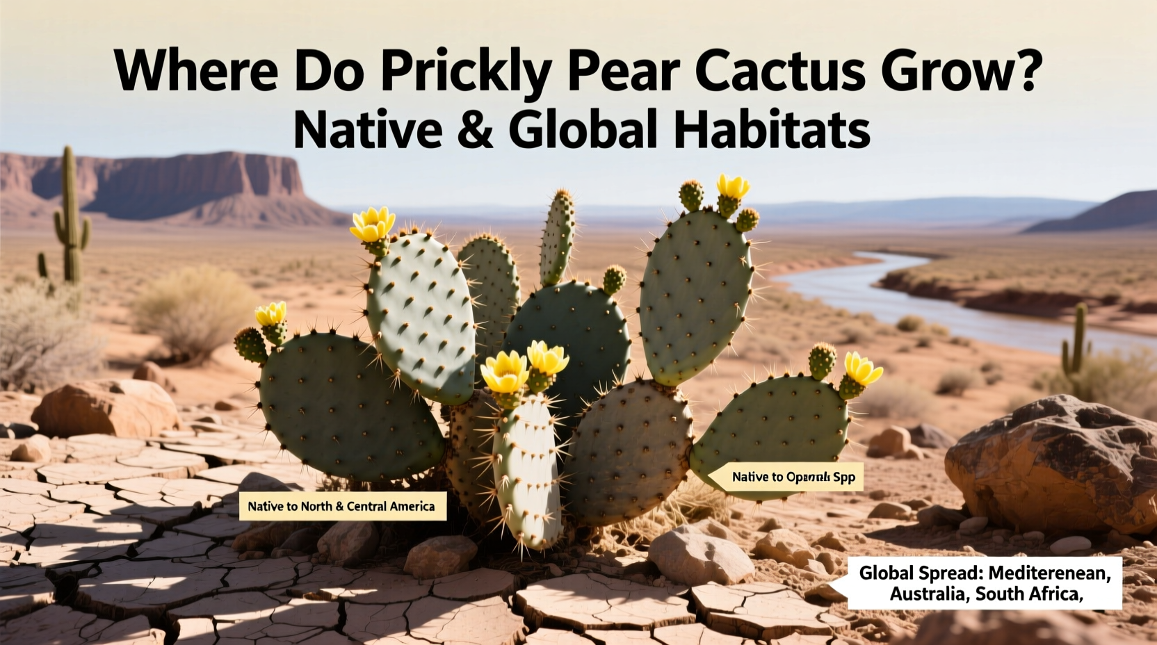 Where Do Prickly Pear Cactus Grow? Native & Global Habitats