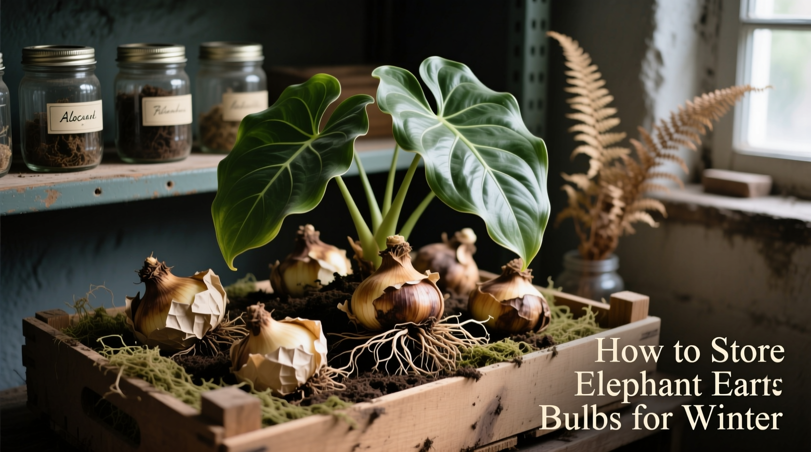 How to Store Elephant Ear Bulbs for Winter