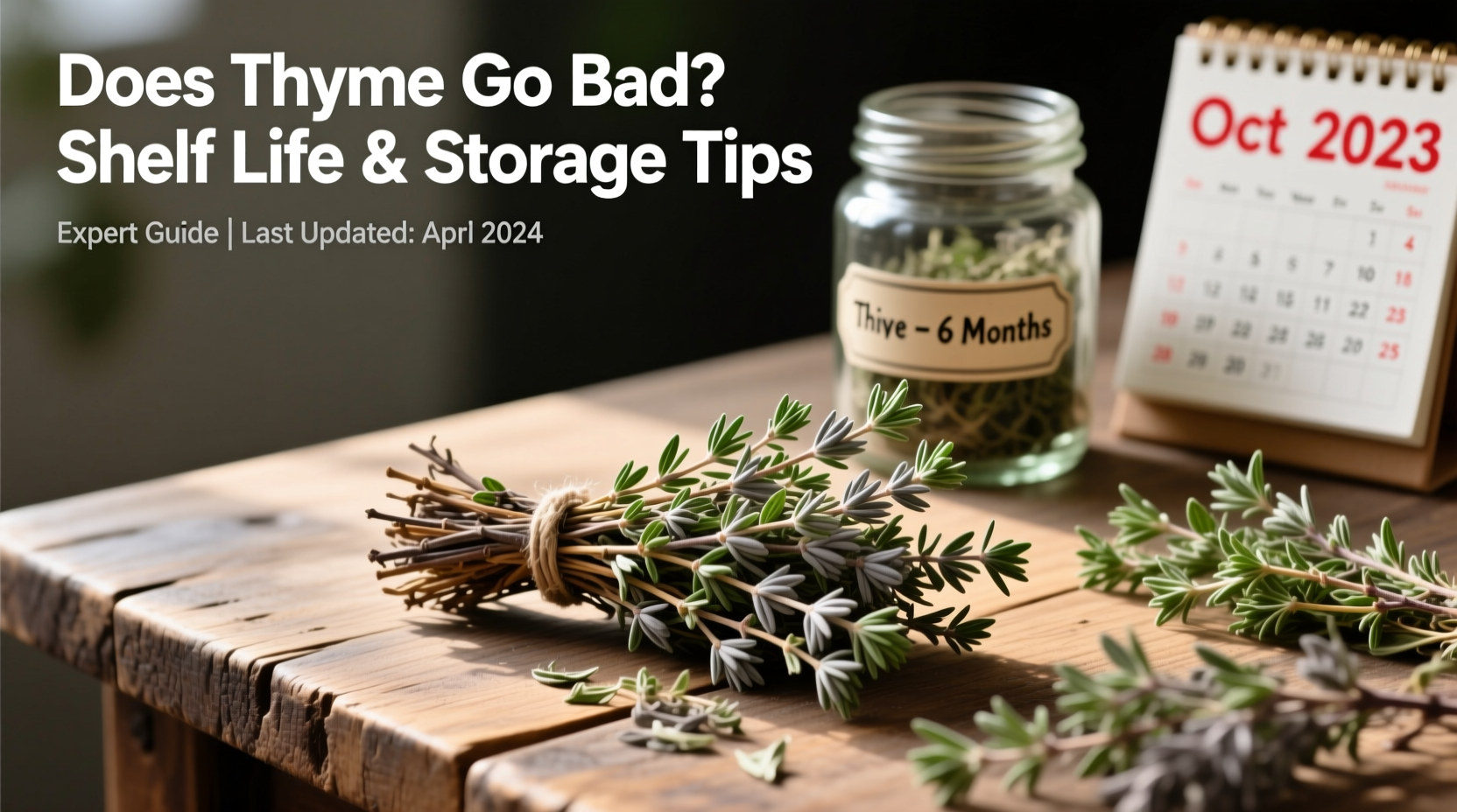 Does Thyme Go Bad? Shelf Life & Storage Tips