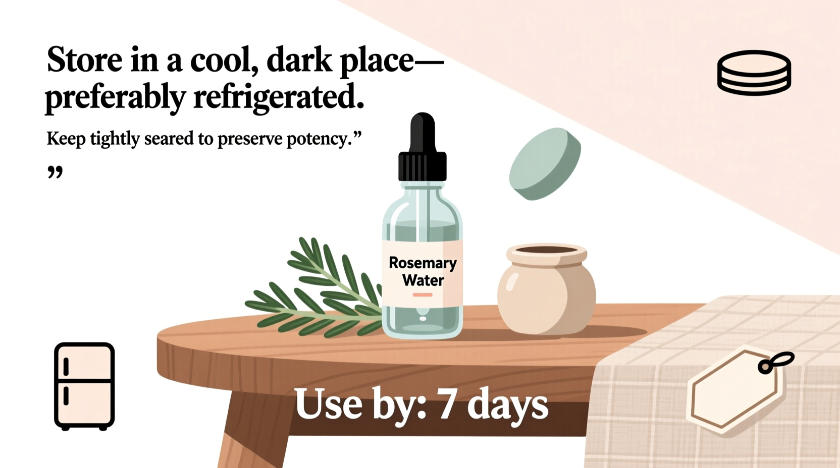 How to Store Rosemary Water Safely & Effectively