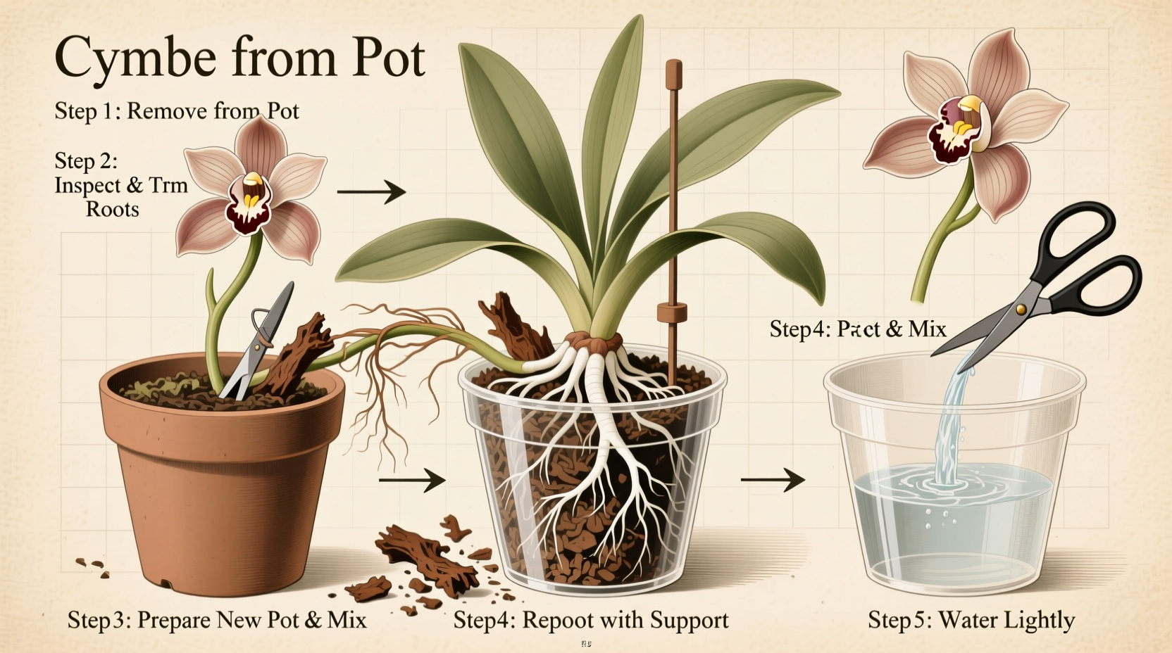 How to Repot Cymbidium Orchids: Step-by-Step Guide