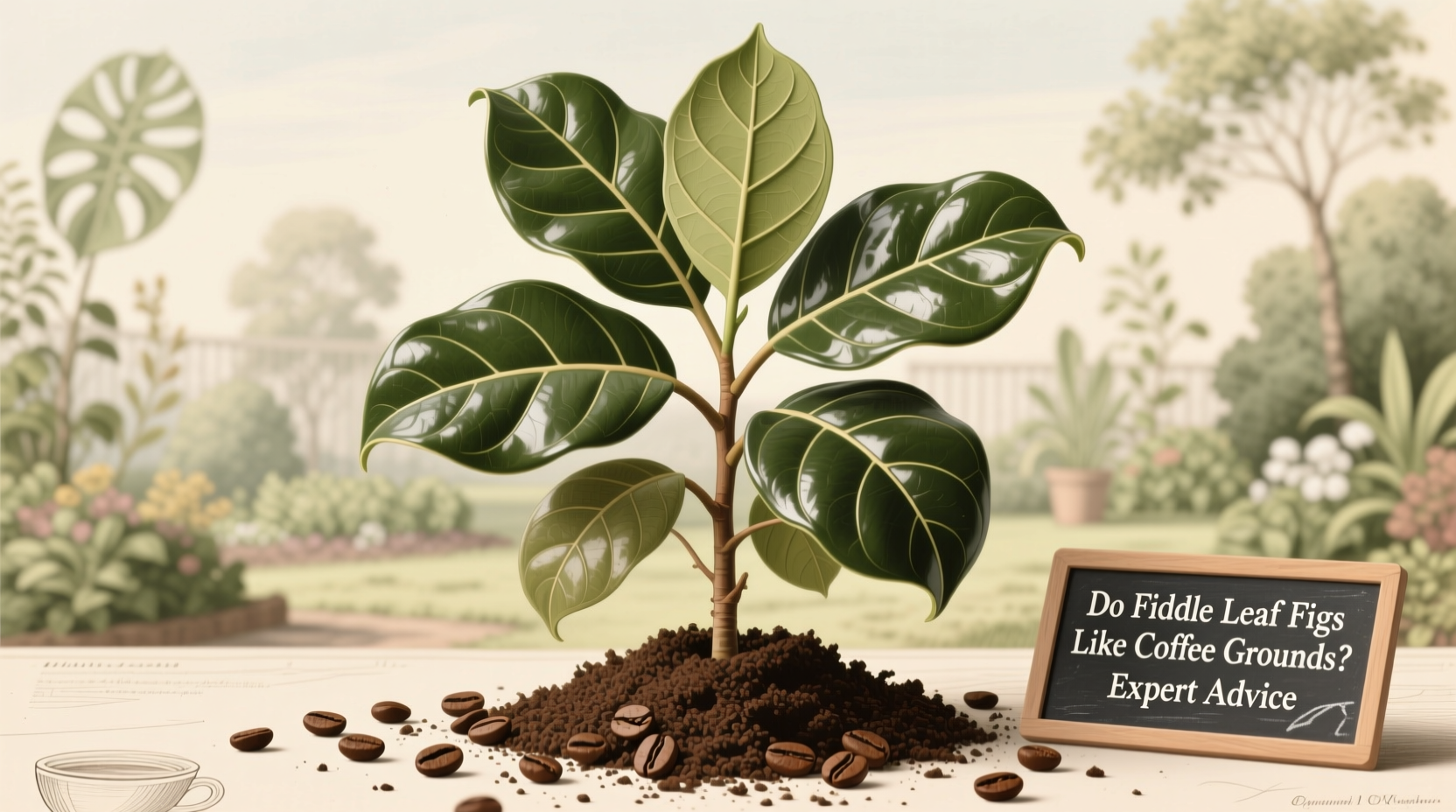 Do Fiddle Leaf Figs Like Coffee Grounds? Expert Advice