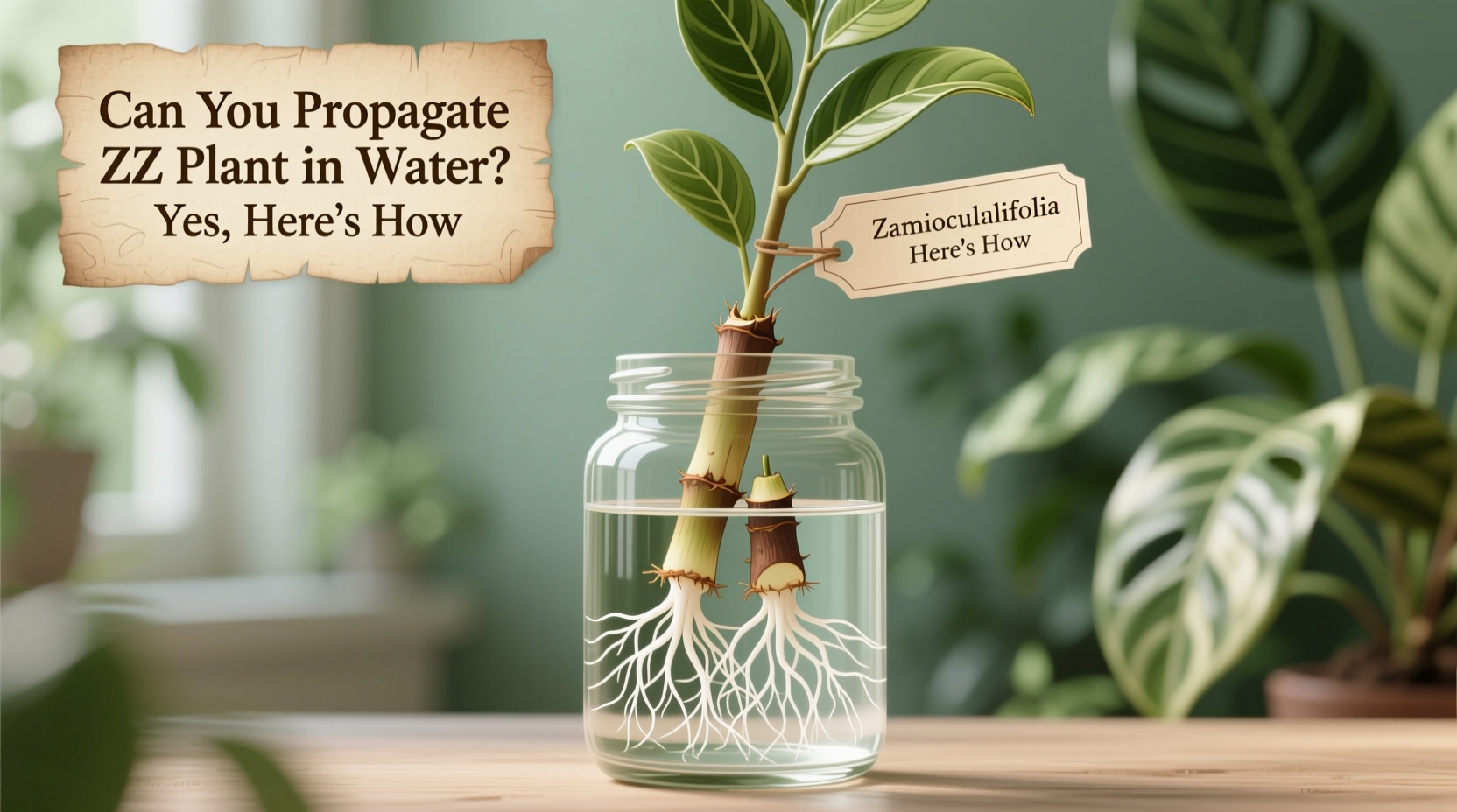 Can You Propagate ZZ Plant in Water? Yes, Here's How
