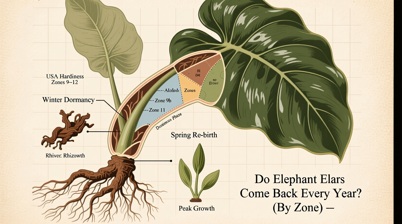 Do Elephant Ears Come Back Every Year? (By Zone)