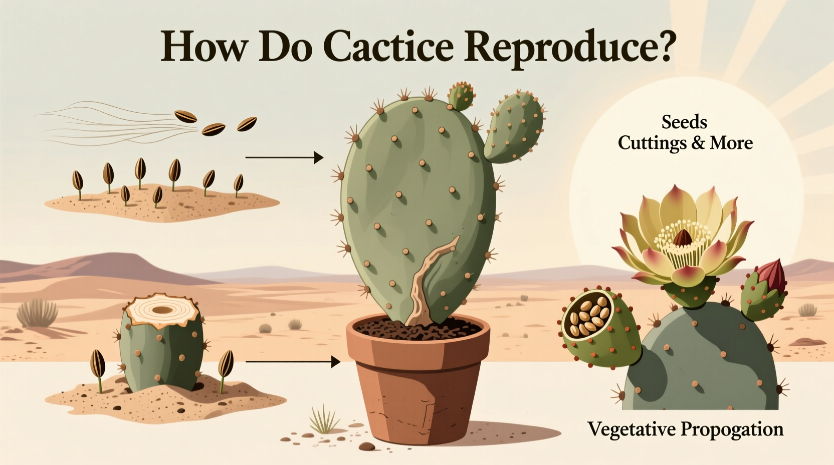 How Do Cacti Reproduce: Seeds, Cuttings & More