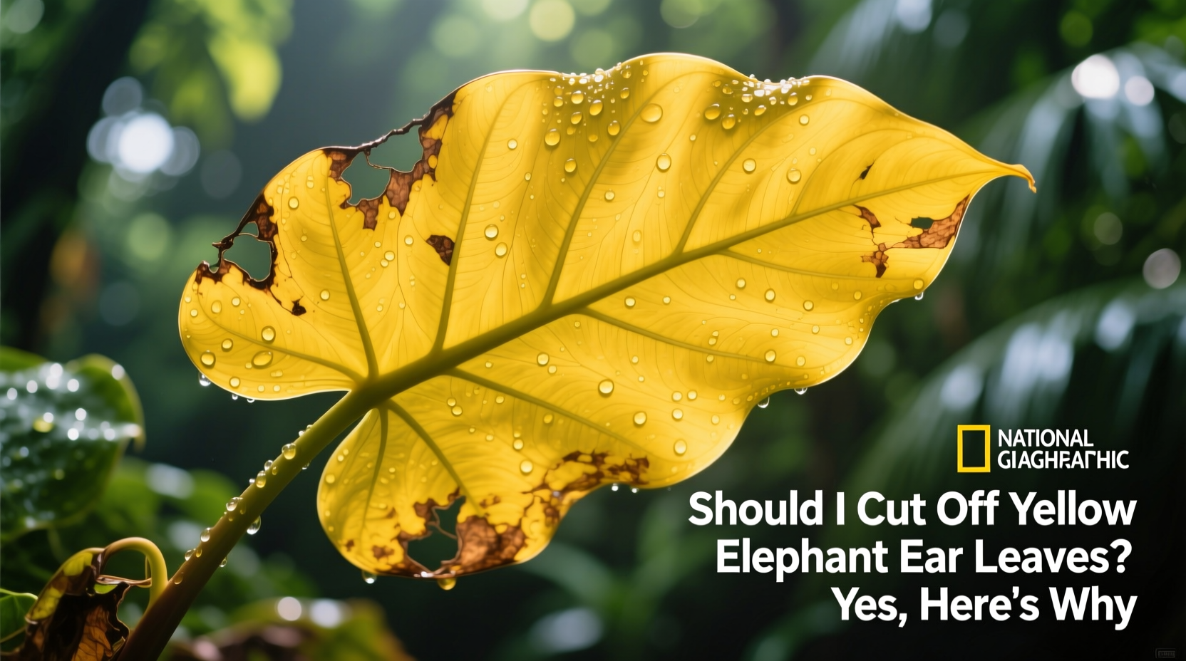 Should I Cut Off Yellow Elephant Ear Leaves? Yes, Here's Why