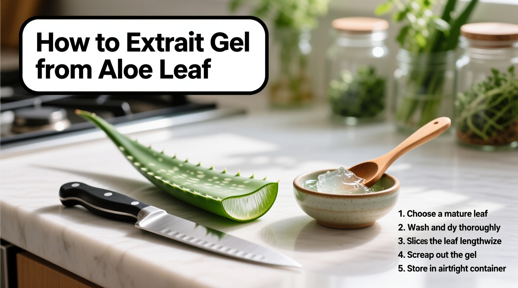 How to Extract Gel from Aloe Leaf: Step-by-Step Guide