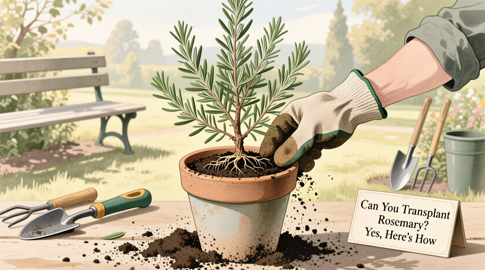 Can You Transplant Rosemary? Yes, Here's How