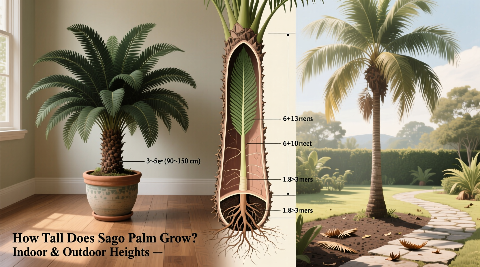 How Tall Does Sago Palm Grow? Indoor & Outdoor Heights