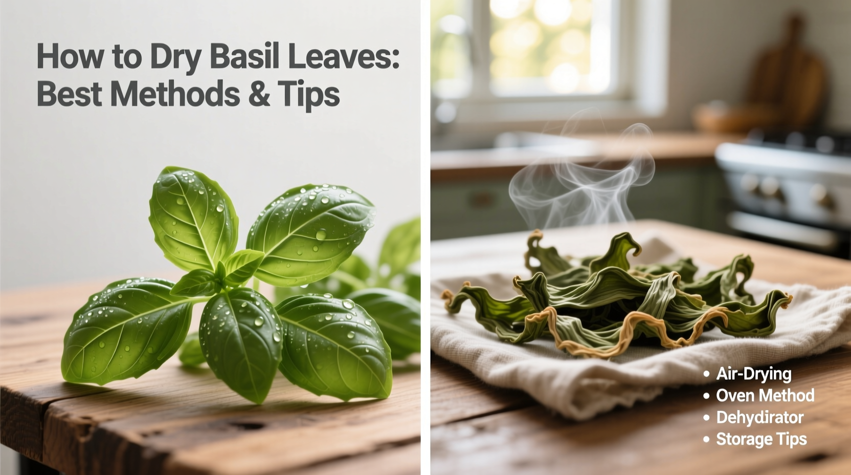 How to Dry Basil Leaves: Best Methods & Tips