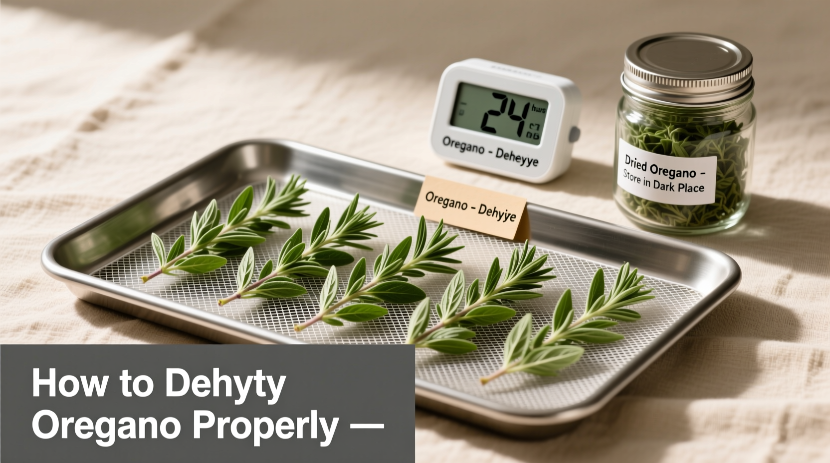 How to Dehydrate Oregano Properly