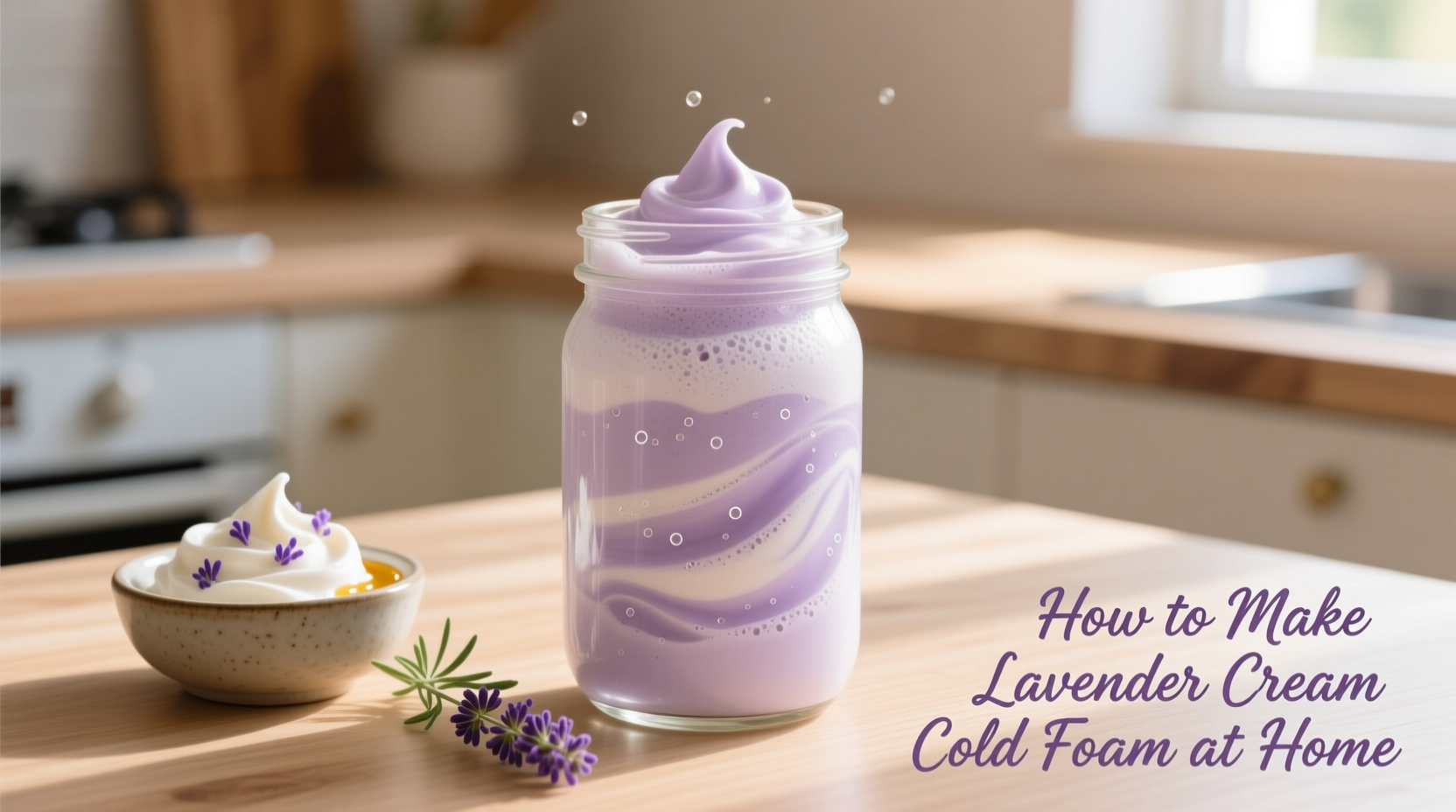 How to Make Lavender Cream Cold Foam at Home