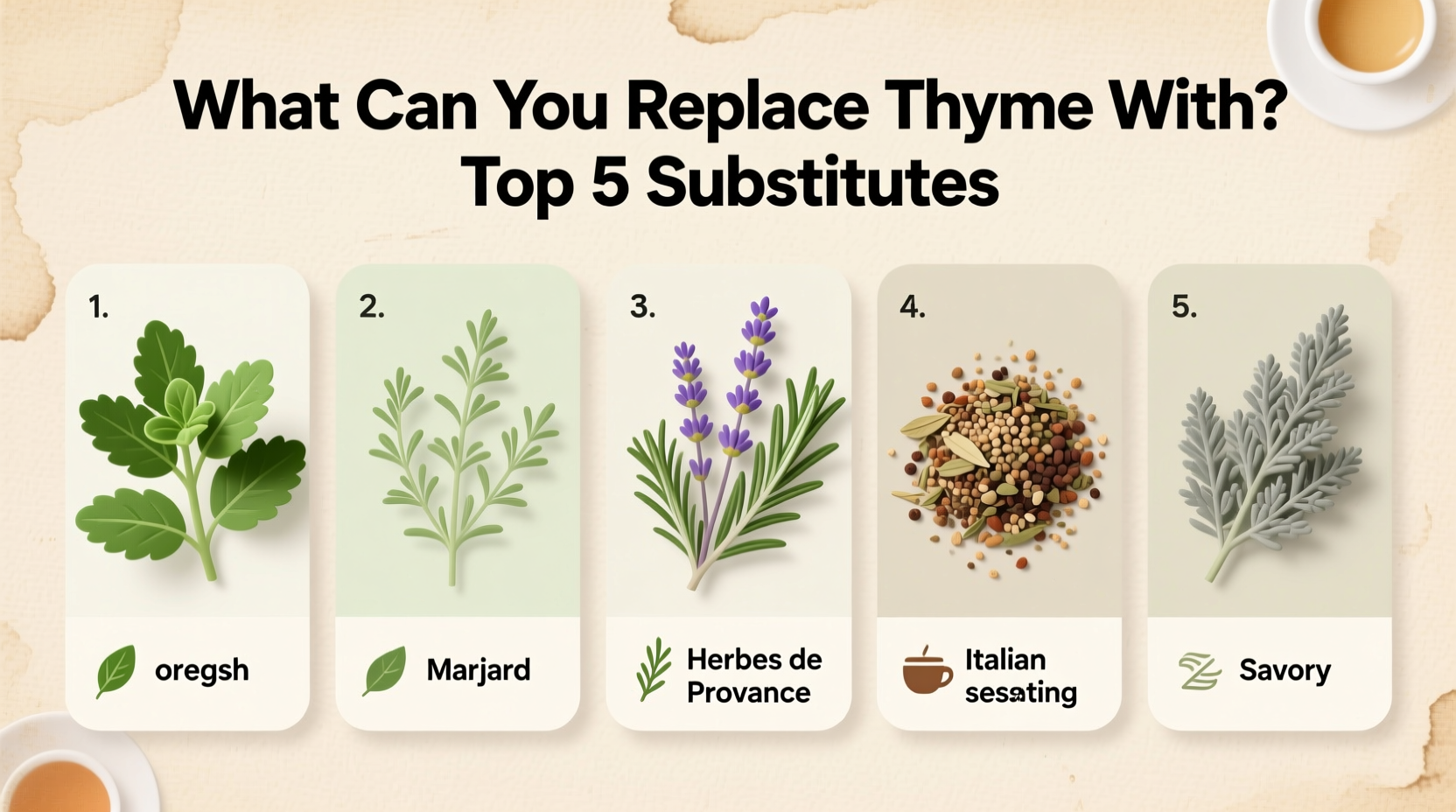 What Can You Replace Thyme With? Top 5 Substitutes