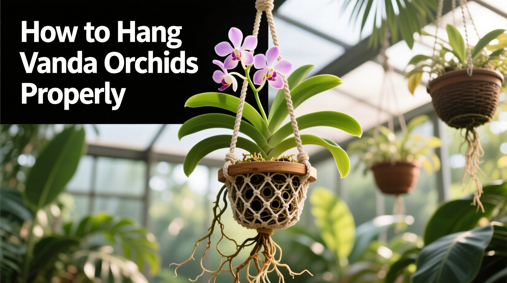 How to Hang Vanda Orchids Properly