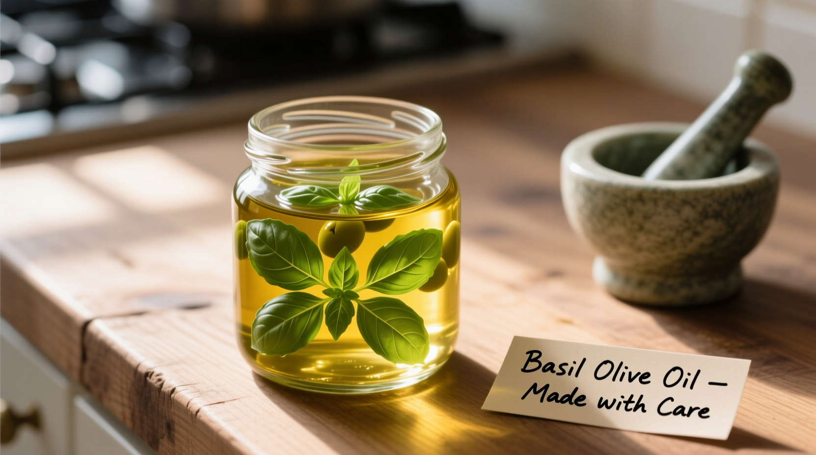 How to Make Basil Olive Oil Safely at Home