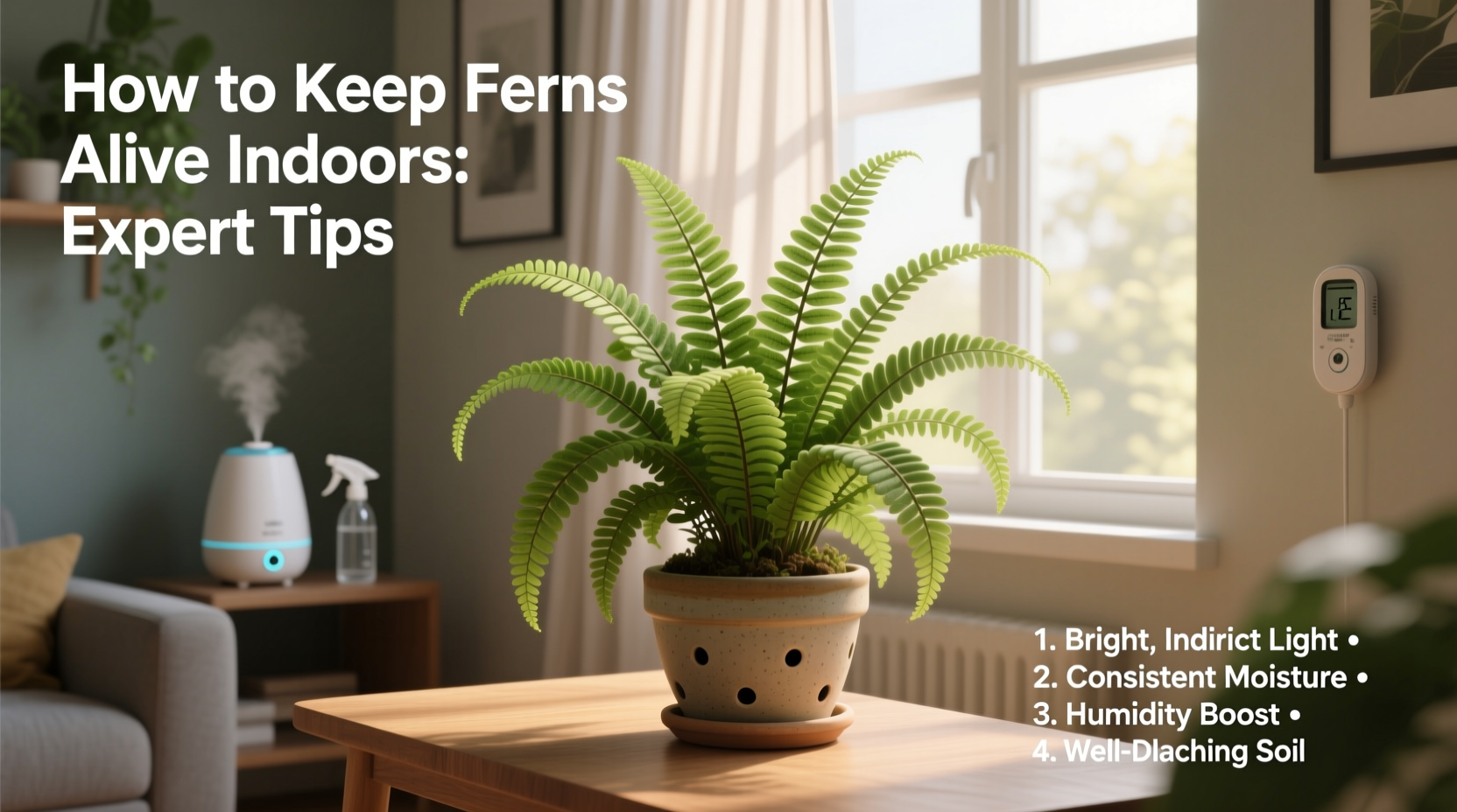 How to Keep Ferns Alive Indoors: Expert Tips