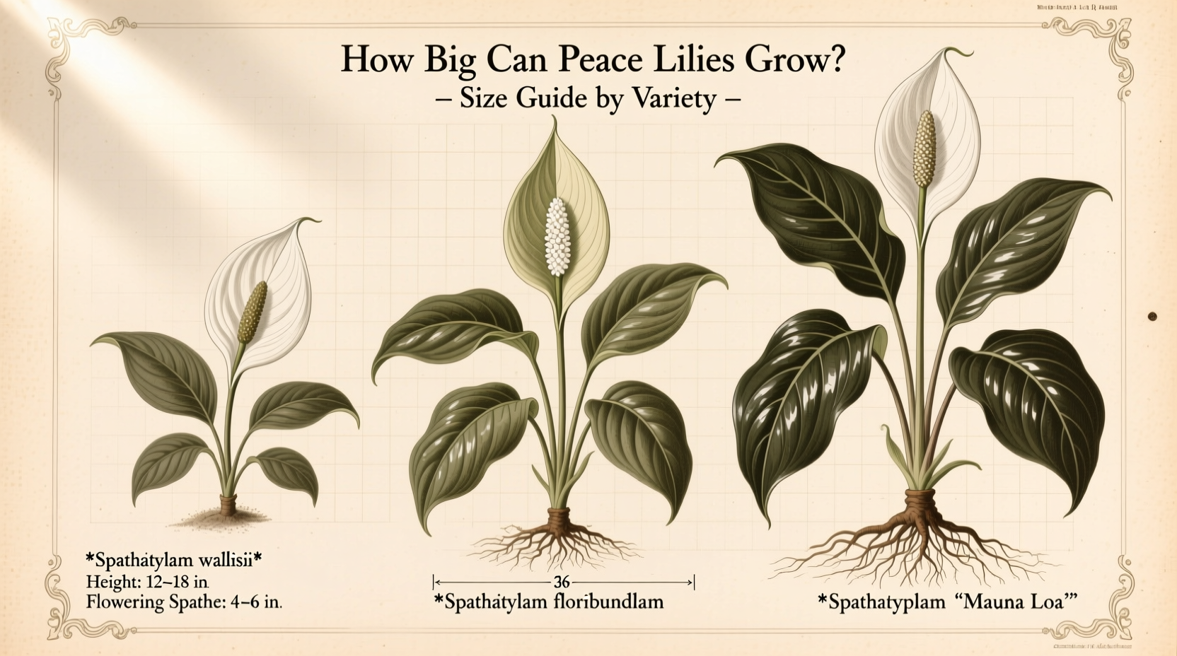 How Big Can Peace Lilies Grow? Size Guide by Variety