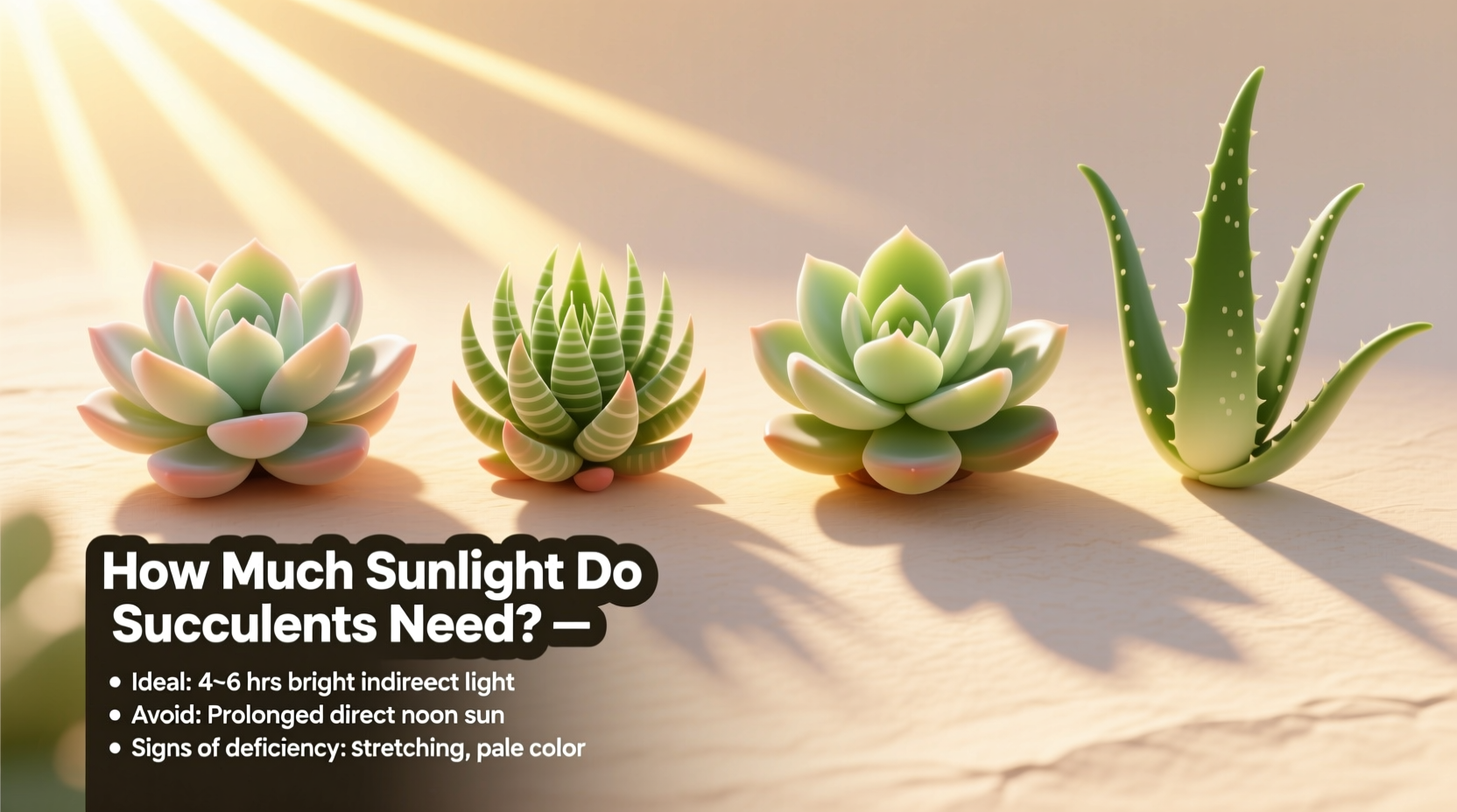 How Much Sunlight Do Succulents Need?
