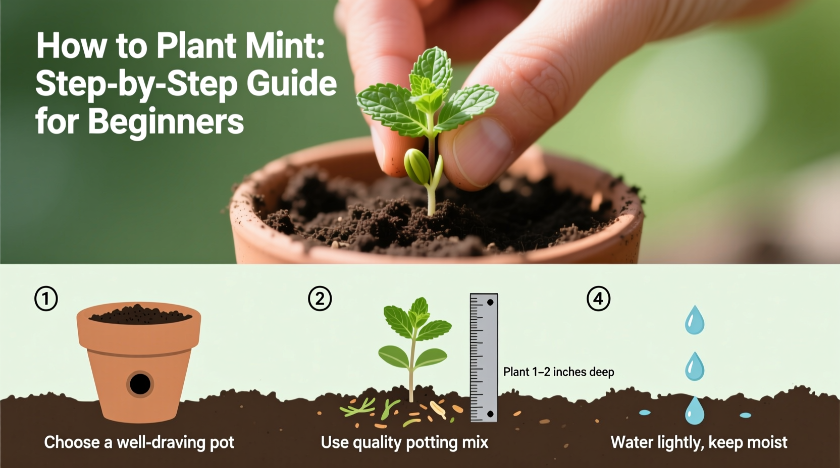 How to Plant Mint: Step-by-Step Guide for Beginners