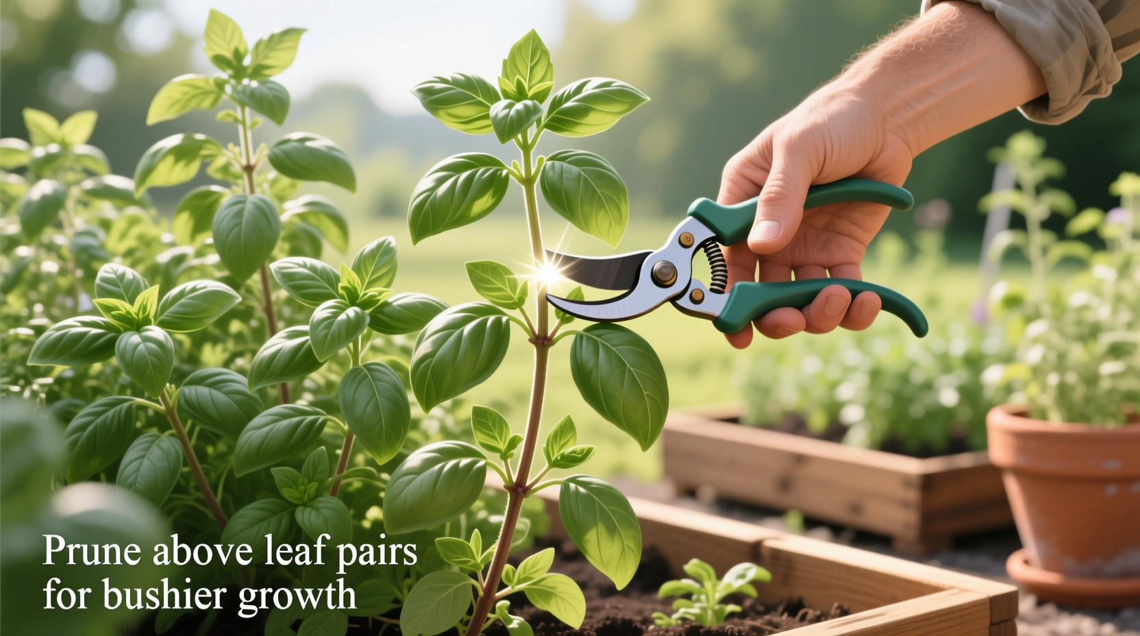 How to Prune Sweet Basil for Maximum Growth