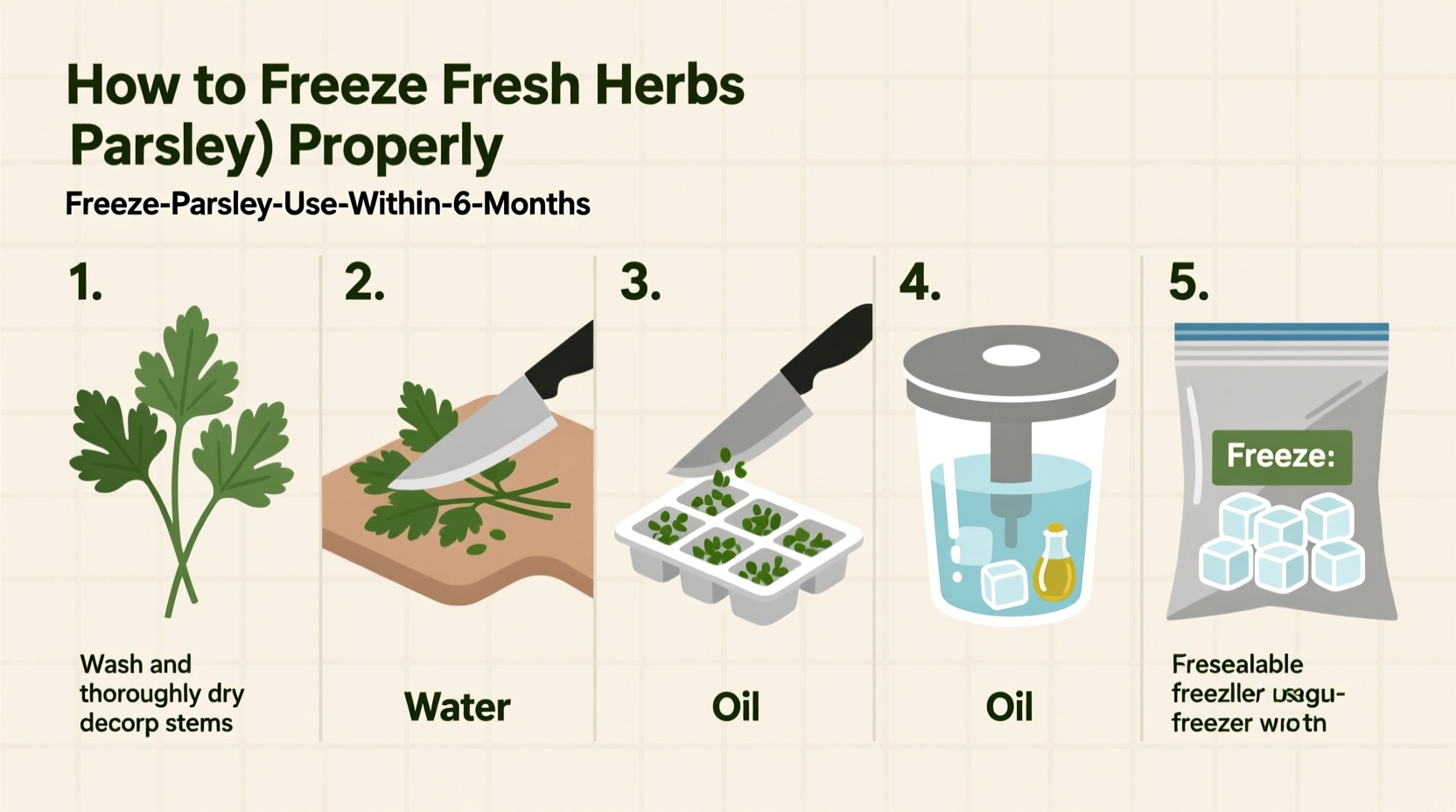How to Freeze Fresh Herbs Parsley Properly