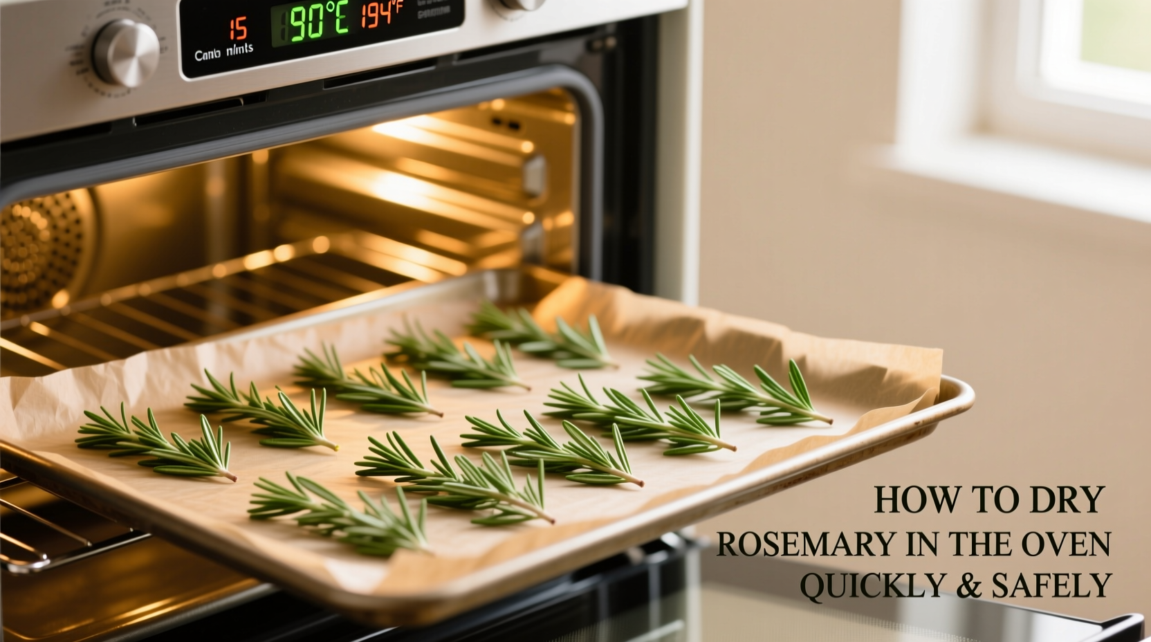 How to Dry Rosemary in the Oven Quickly & Safely