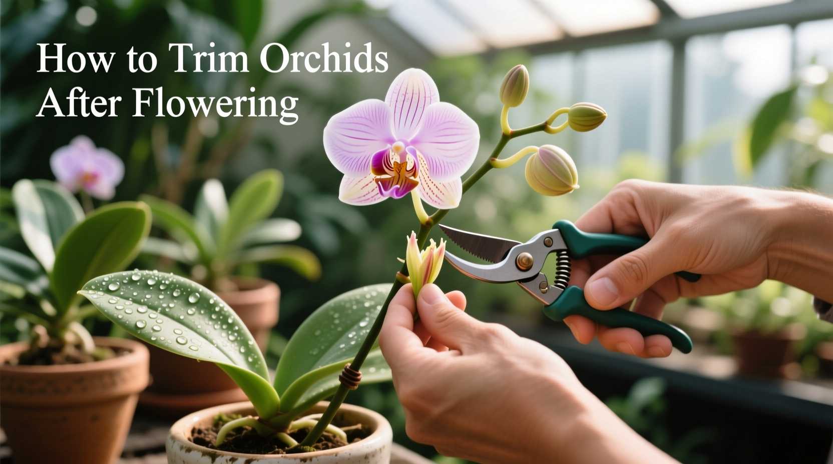 How to Trim Orchids After Flowering
