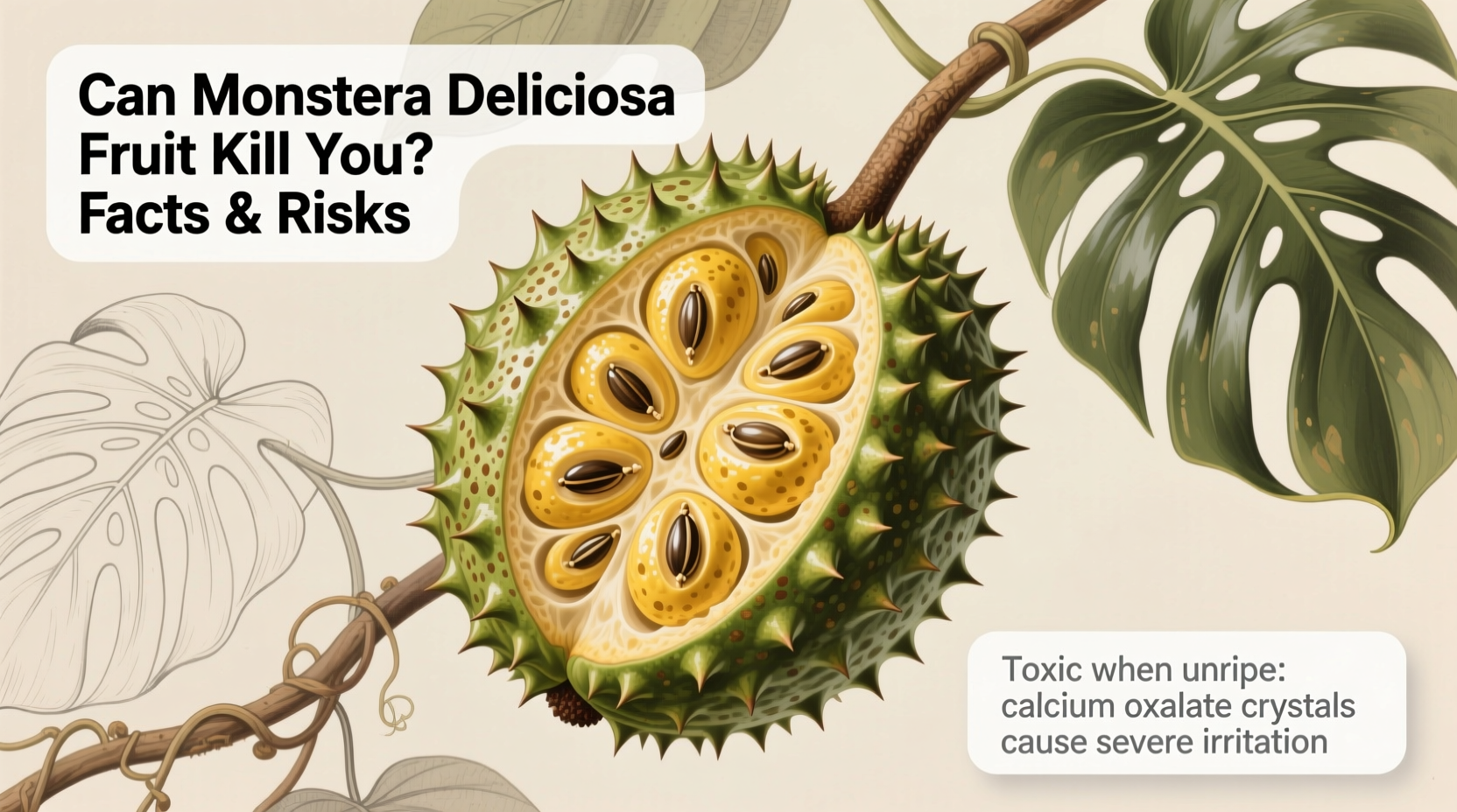 Can Monstera Deliciosa Fruit Kill You? Facts & Risks