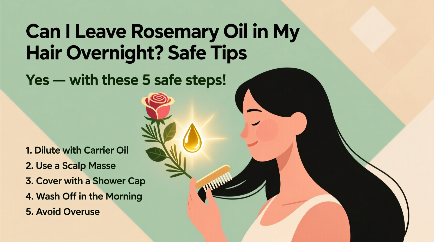 Can I Leave Rosemary Oil in My Hair Overnight? Safe Tips