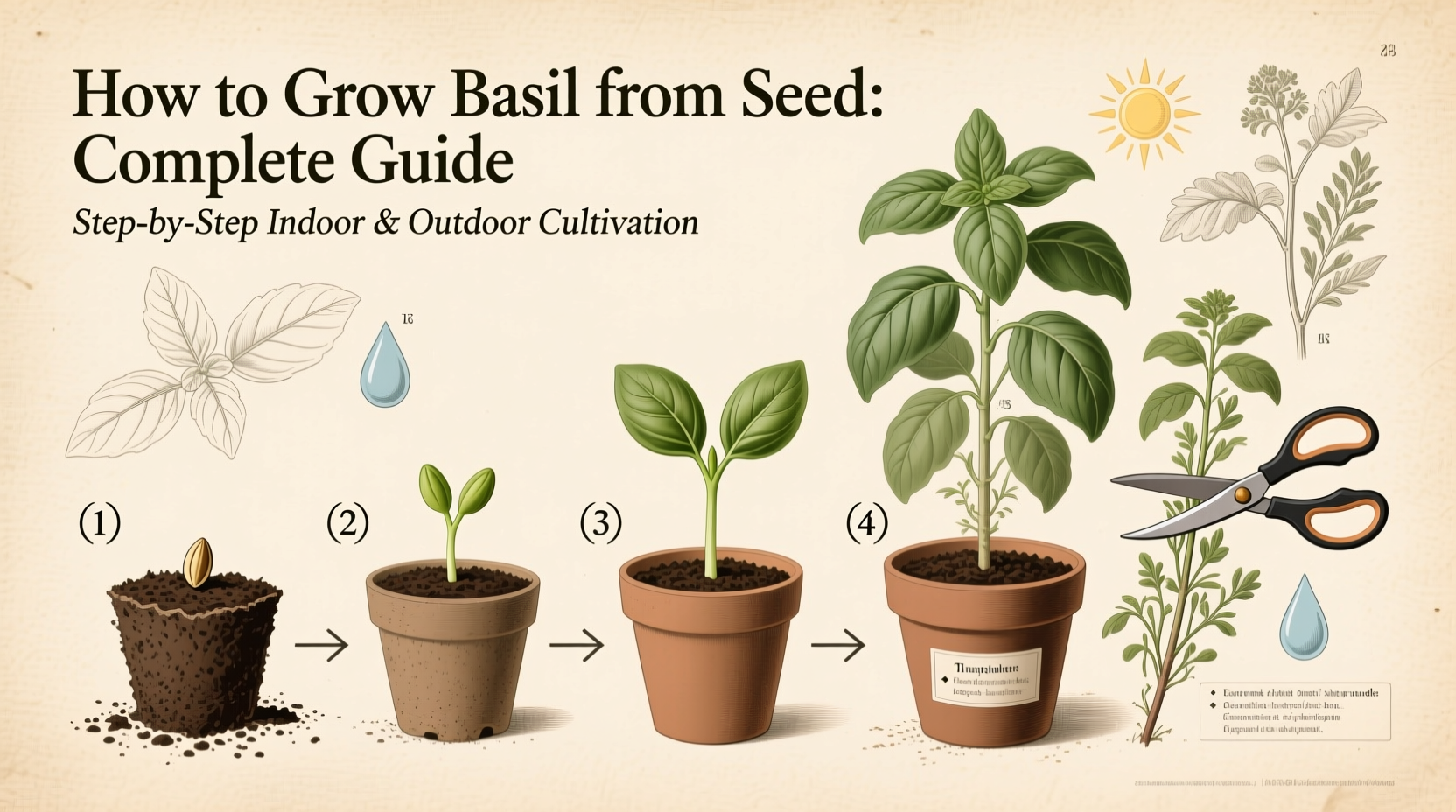 How to Grow Basil from Seed: Complete Guide
