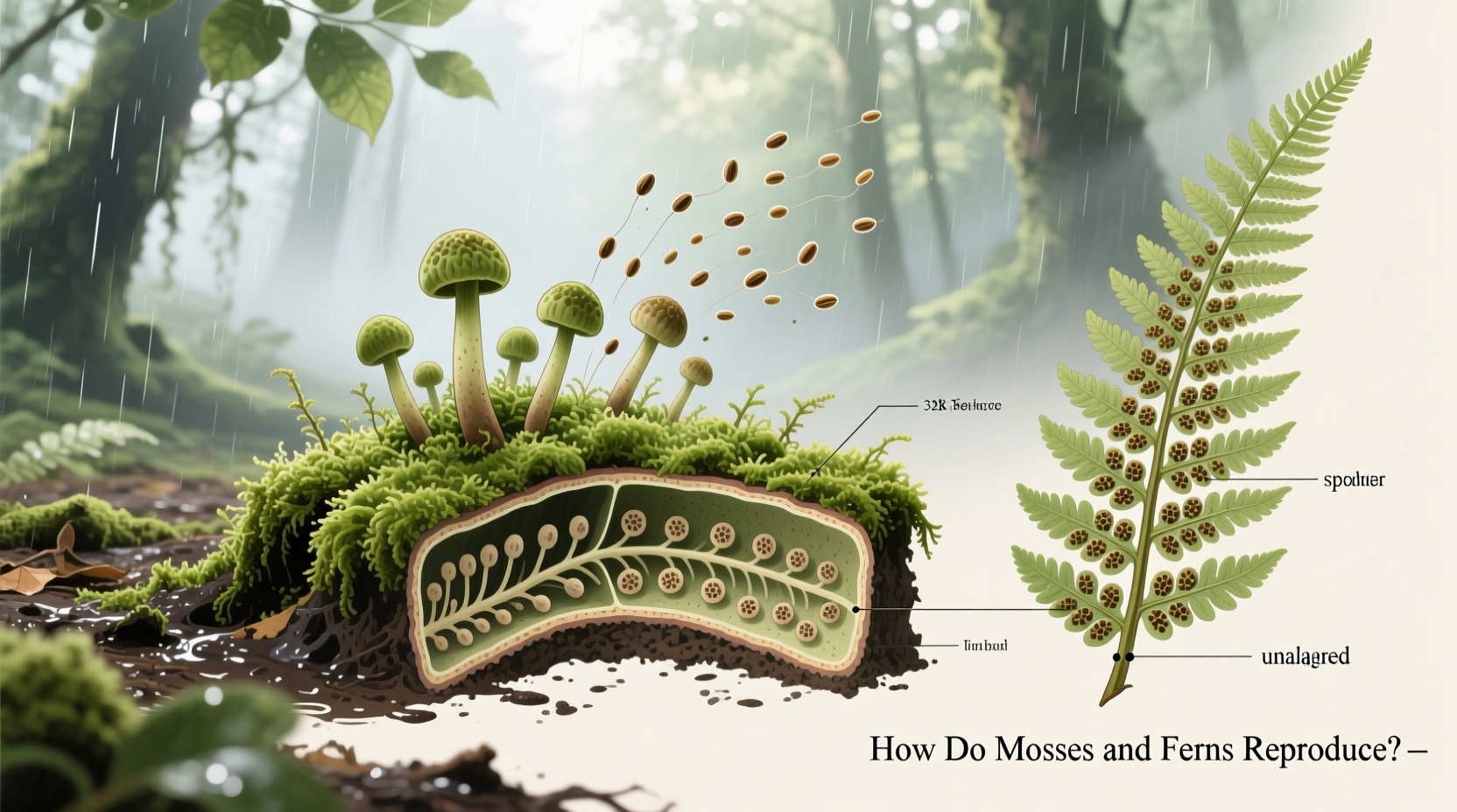 How Do Mosses and Ferns Reproduce?
