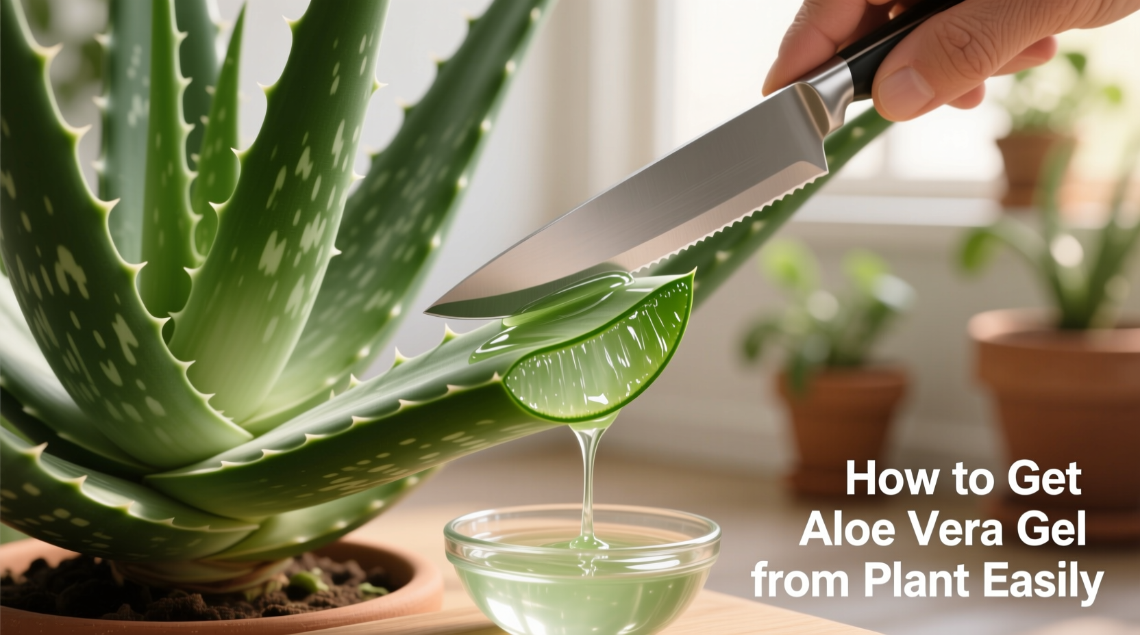 How to Get Aloe Vera Gel from Plant Easily