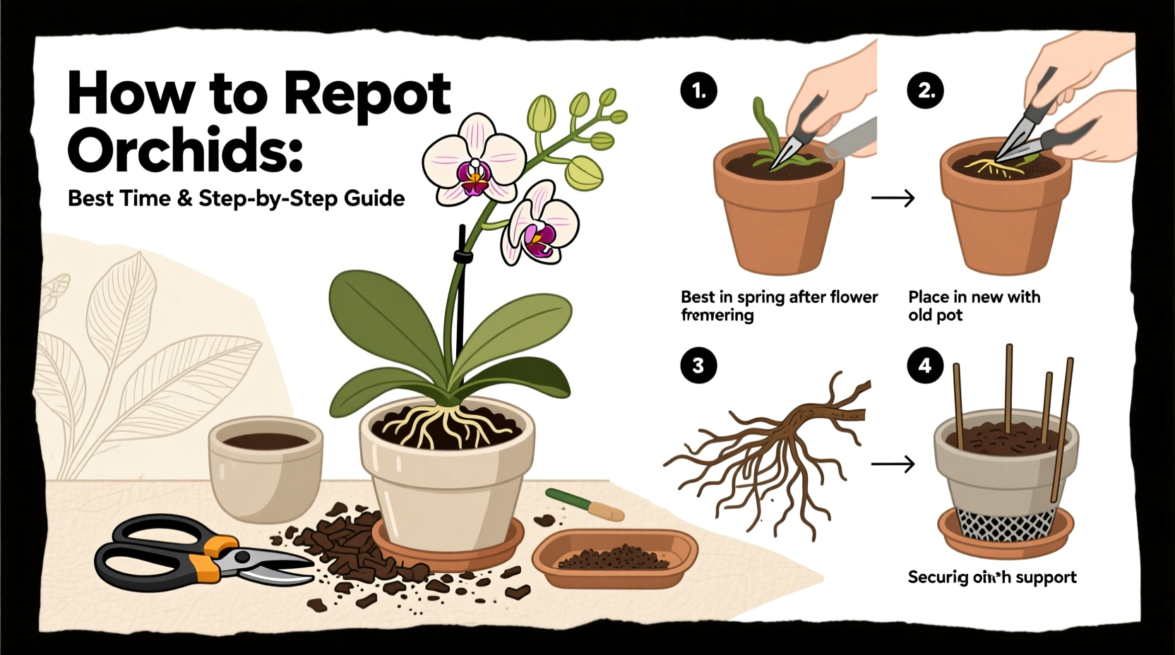 How to Repot Orchids: Best Time & Step-by-Step Guide
