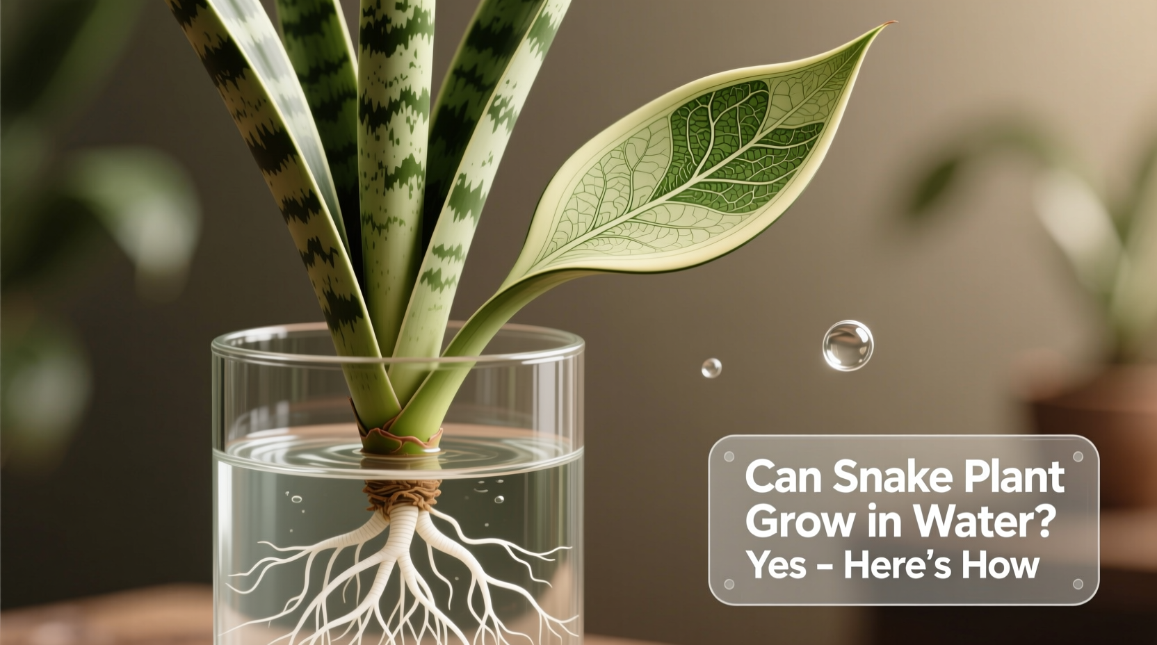 Can Snake Plants Grow in Water? Yes – Here's How