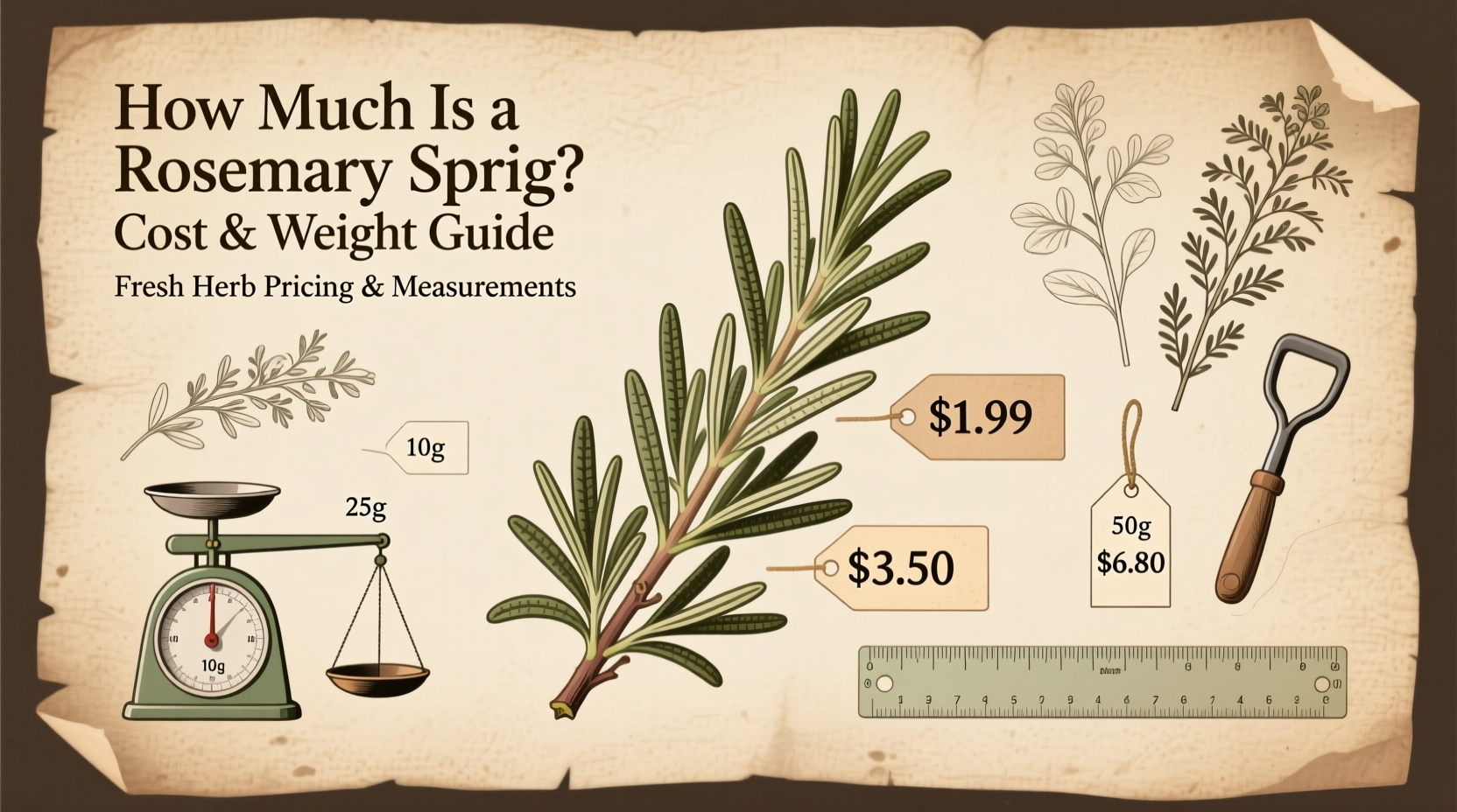 How Much Is a Rosemary Sprig? Cost & Weight Guide
