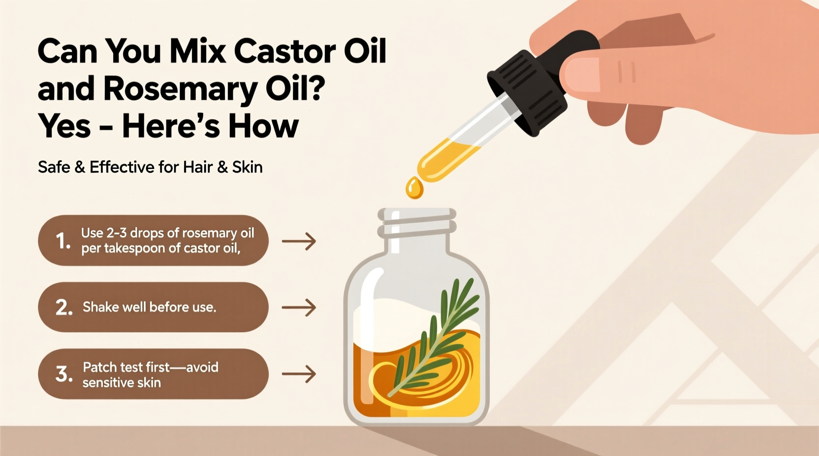 Can You Mix Castor Oil and Rosemary Oil? Yes – Here's How