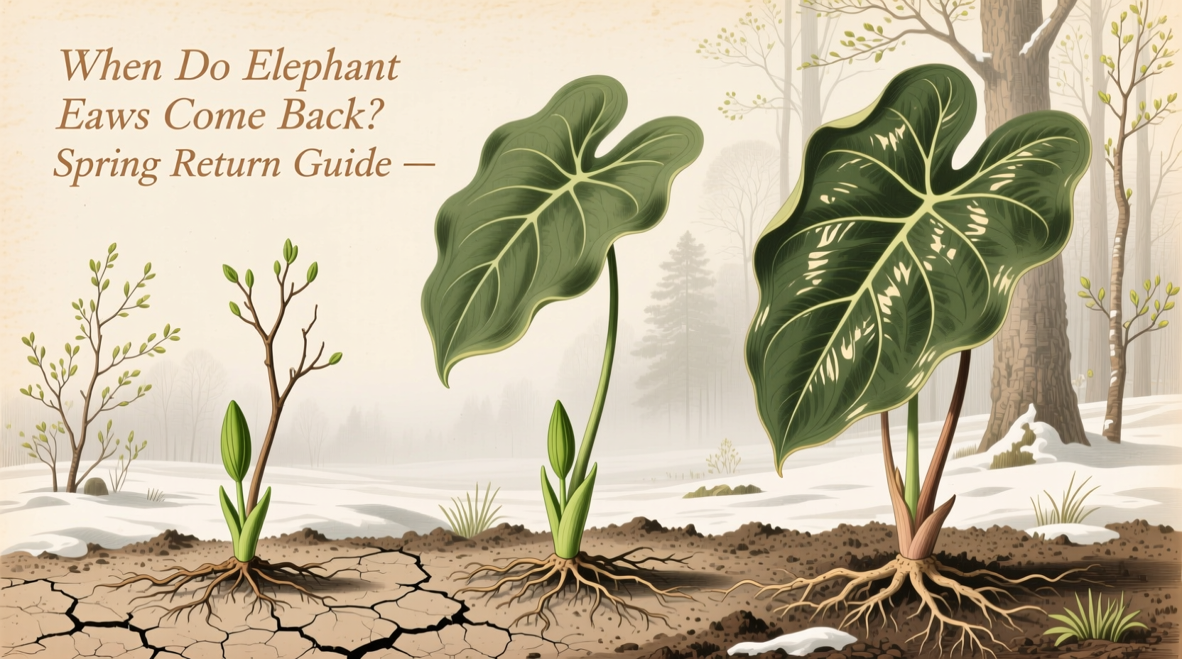 When Do Elephant Ears Come Back? Spring Return Guide