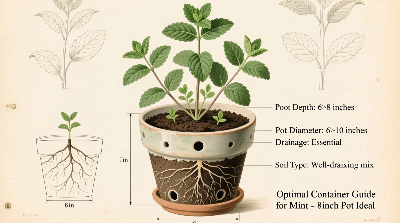 What Size Pot for Mint? Optimal Container Guide
