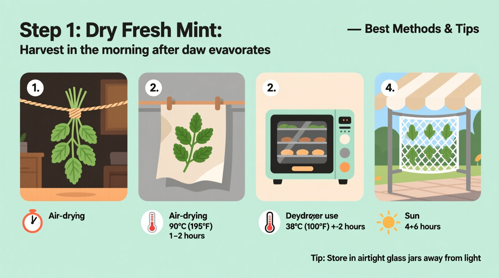 How to Dry Fresh Mint: Best Methods & Tips