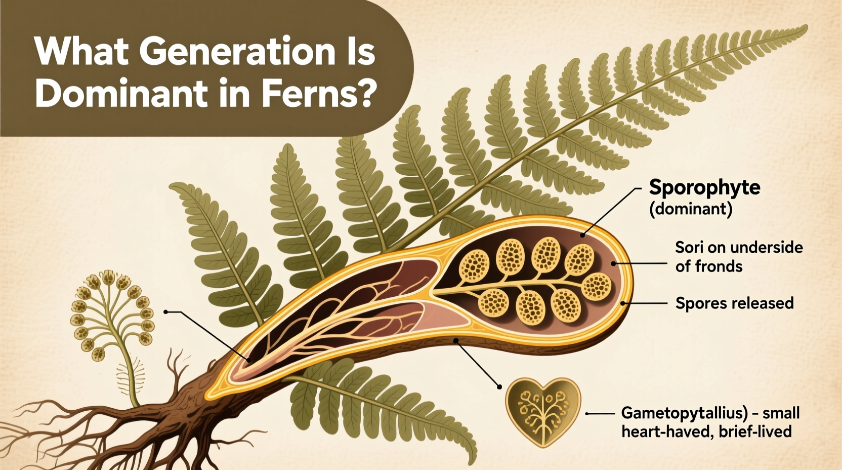 What Generation Is Dominant in Ferns?