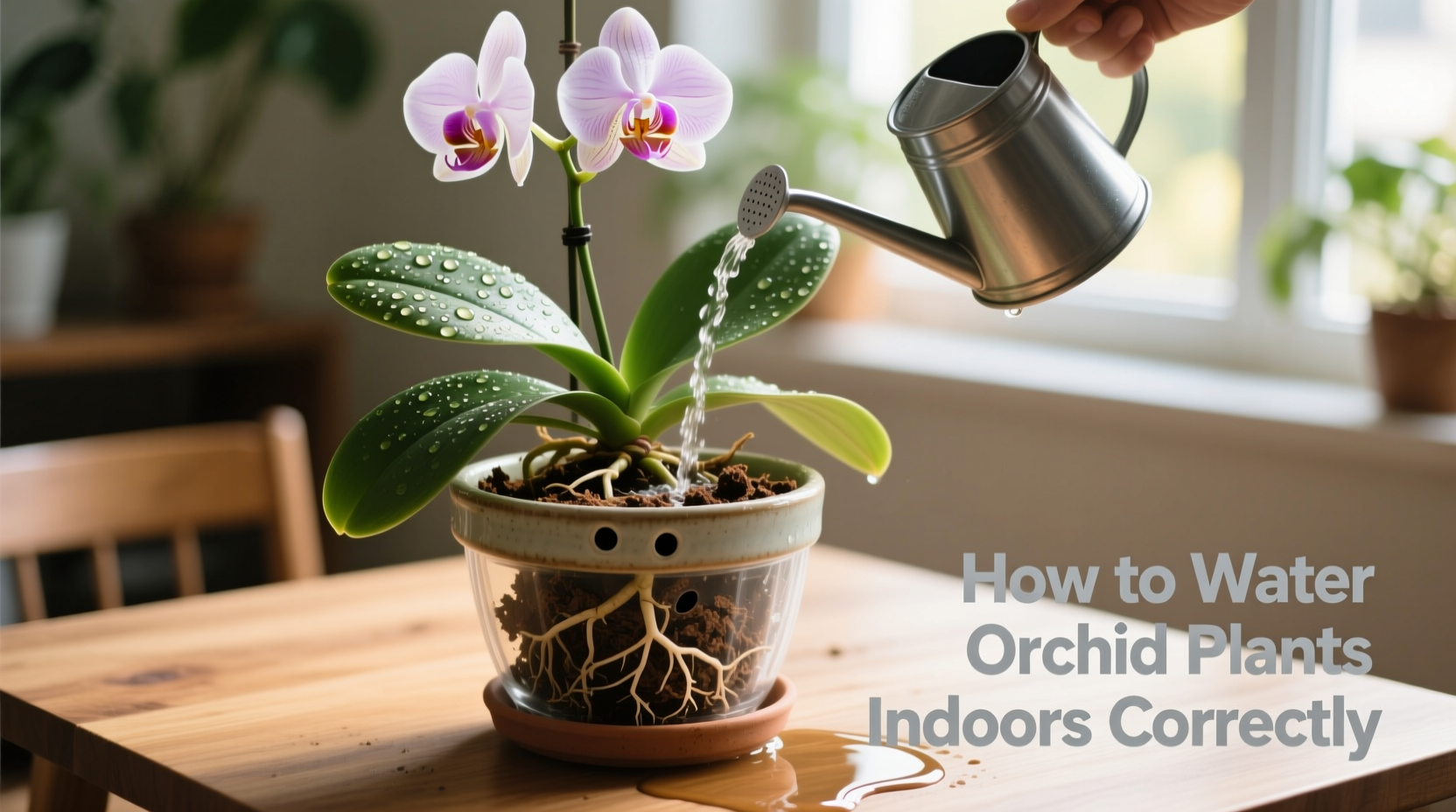 How to Water Orchid Plants Indoors Correctly