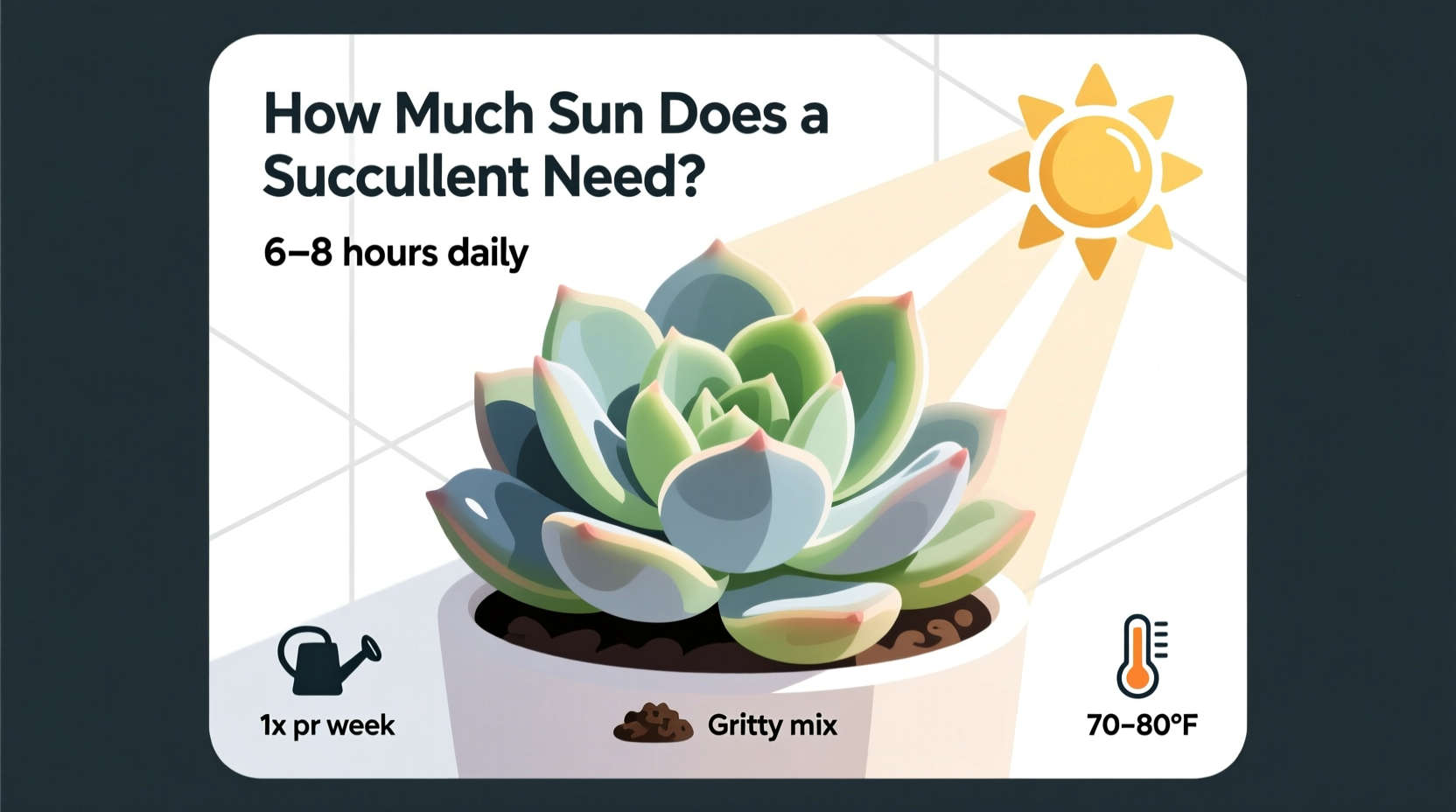 How Much Sun Does a Succulent Need?