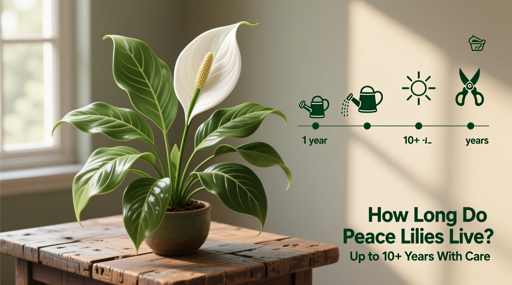 How Long Do Peace Lilies Live? Up to 10+ Years With Care